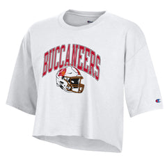 Tampa Bay Buccaneers Champion Women's Boyfriend Cropped T-Shirt - White online