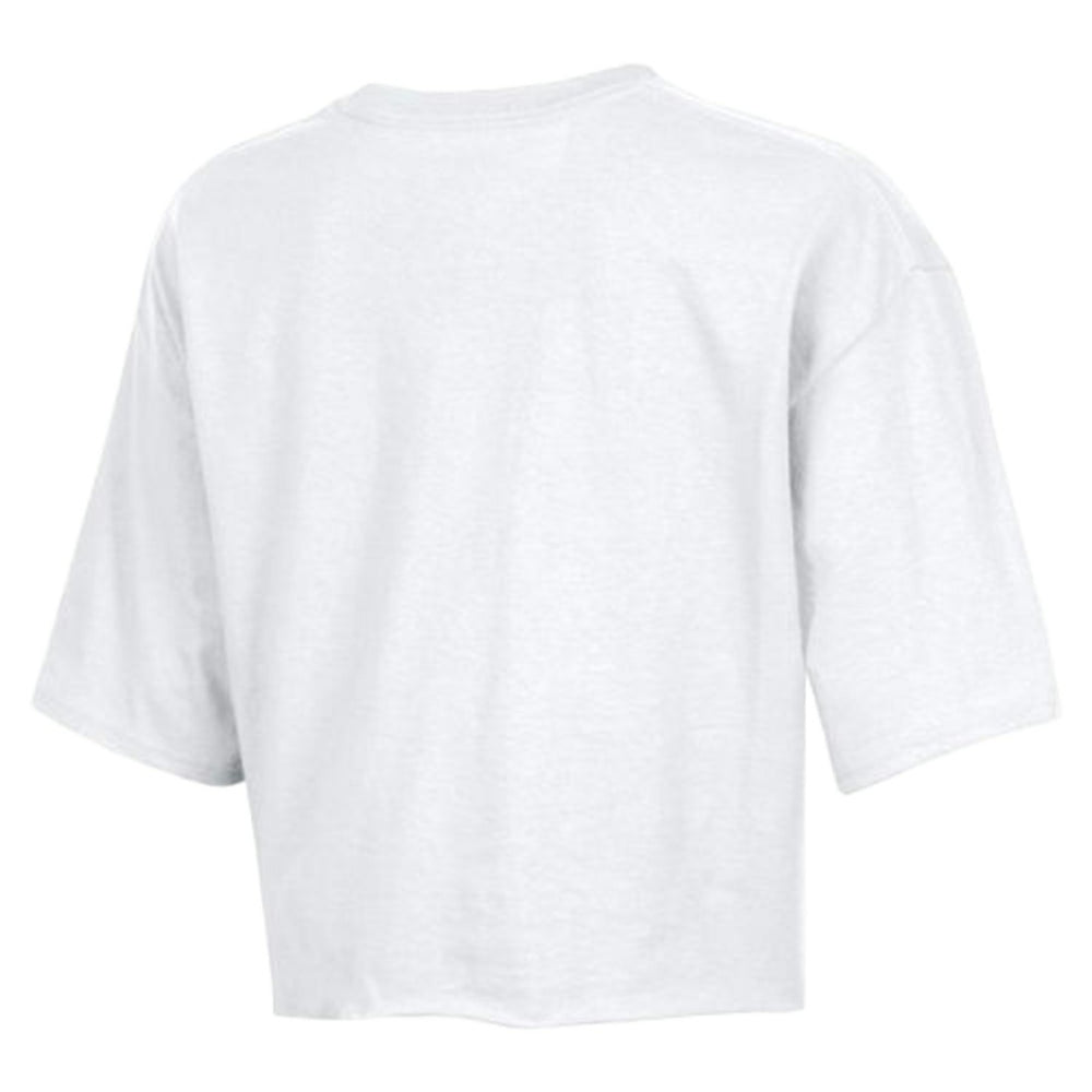 Denver Broncos Champion Women's Boyfriend Cropped T-Shirt - White discount