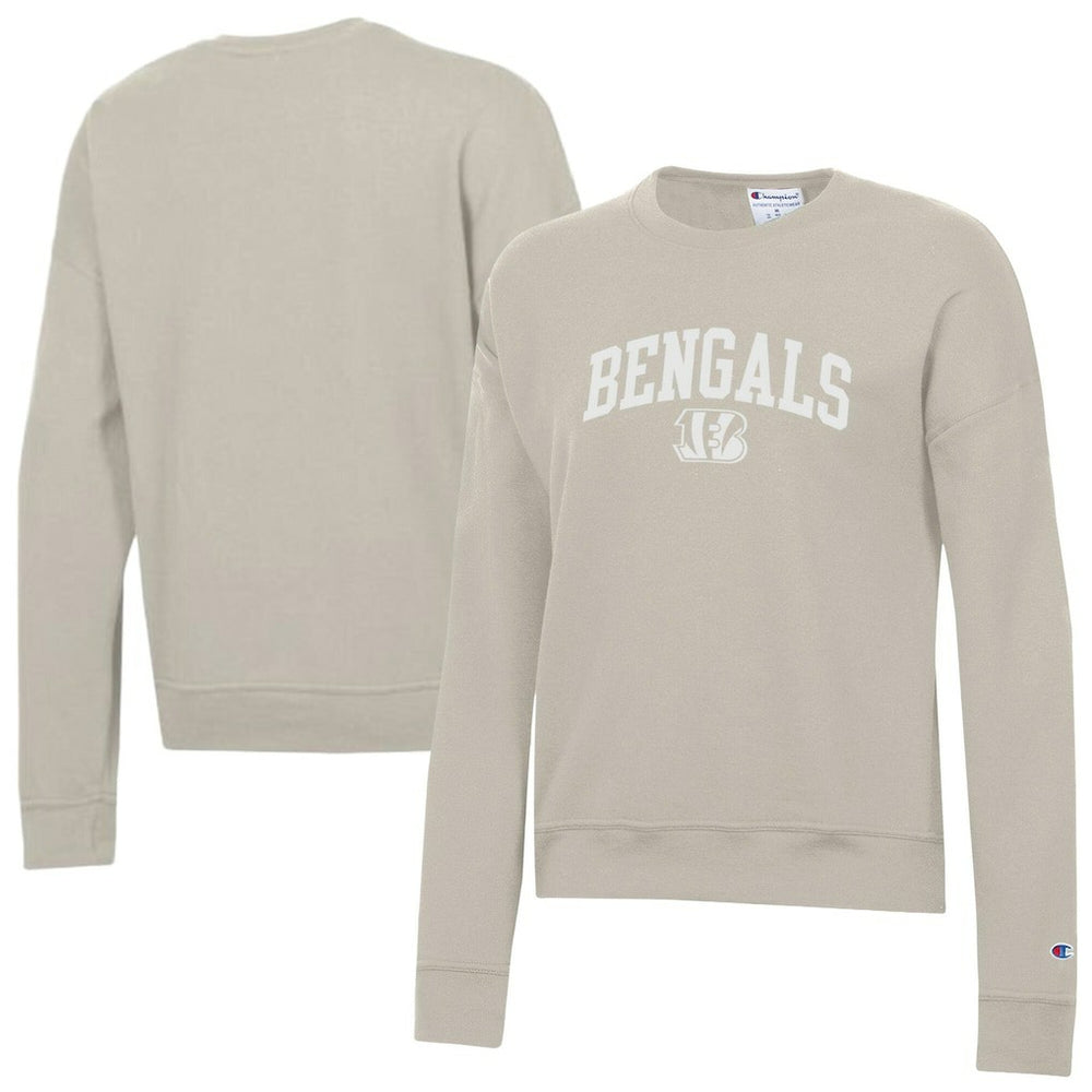 Cincinnati Bengals Champion Women's Powerblend Cocoa Butter Fleece Sweatshirt - Light Brown on sale