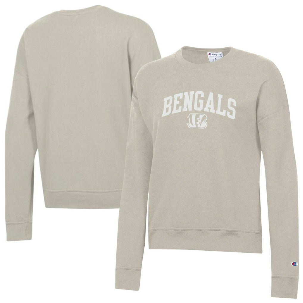 Cincinnati Bengals Champion Women's Powerblend Cocoa Butter Fleece Sweatshirt - Light Brown on sale