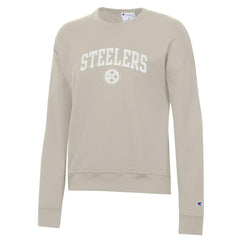 Pittsburgh Steelers Champion Women's Powerblend Cocoa Butter Fleece Sweatshirt - Light Brown for sale