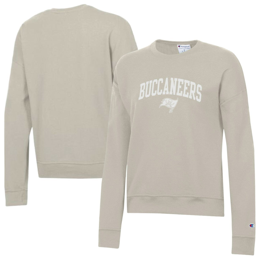 Tampa Bay Buccaneers Champion Women's Powerblend Cocoa Butter Fleece Sweatshirt - Light Brown discount