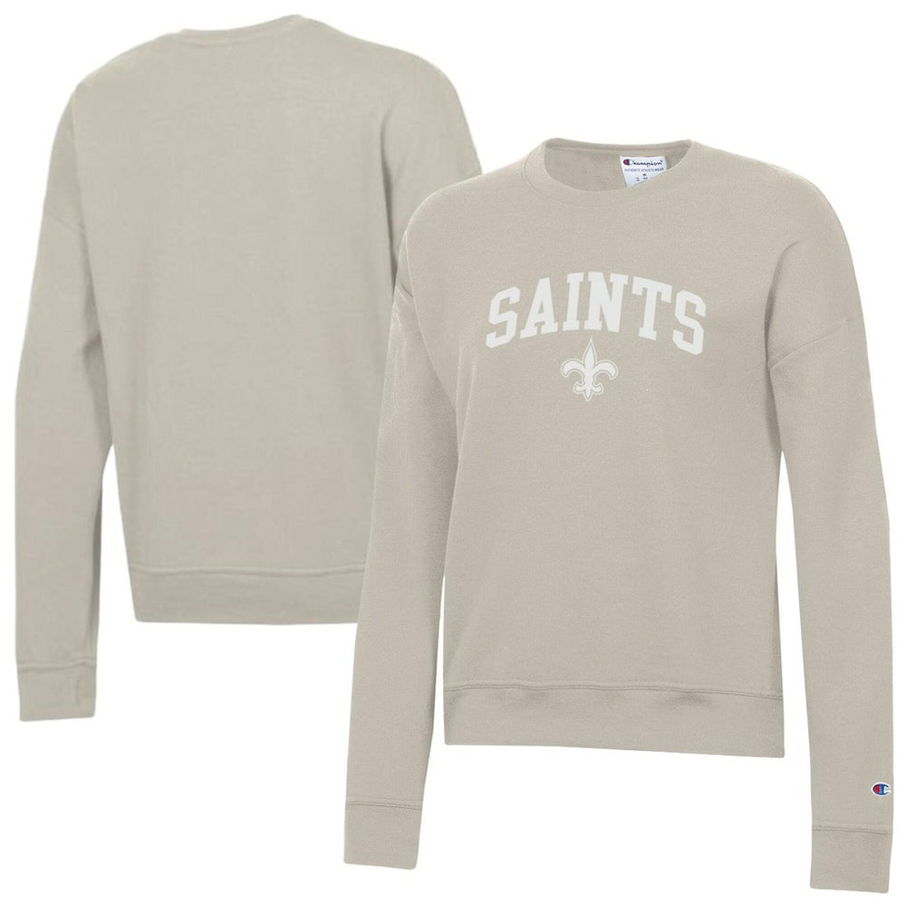 New Orleans Saints Champion Women's Powerblend Cocoa Butter Fleece Sweatshirt - Light Brown for sale