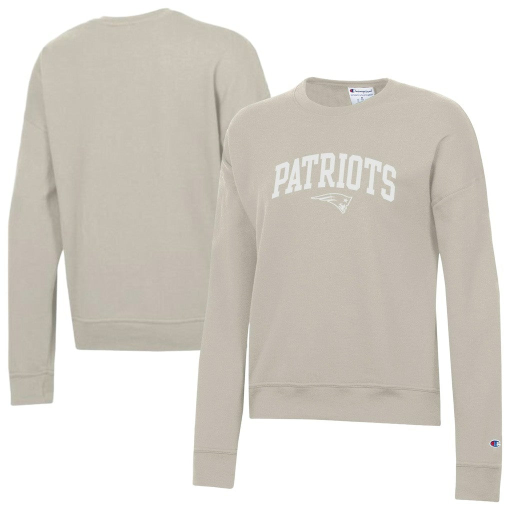 New England Patriots Champion Women's Powerblend Cocoa Butter Fleece Sweatshirt - Light Brown outlet
