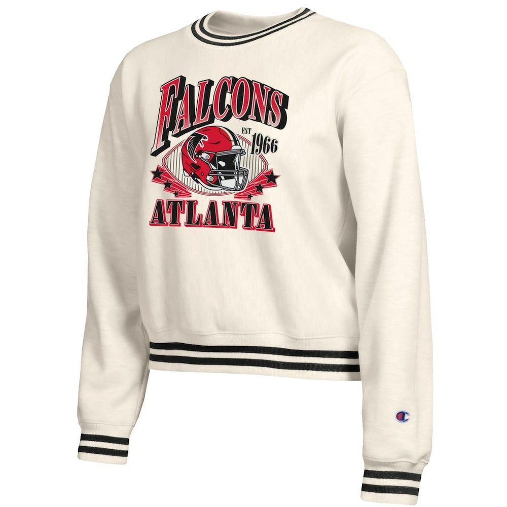 Atlanta Falcons Champion Women's Reverse Weave Fleece Sweatshirt - Cream online