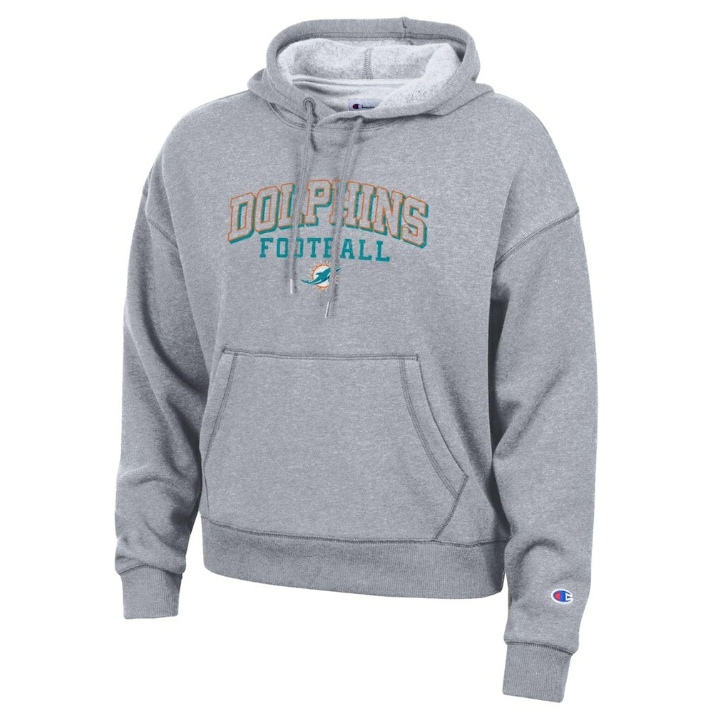 Miami Dolphins Champion Women's Triumph Tri-Blend Hoodie - Gray cheap