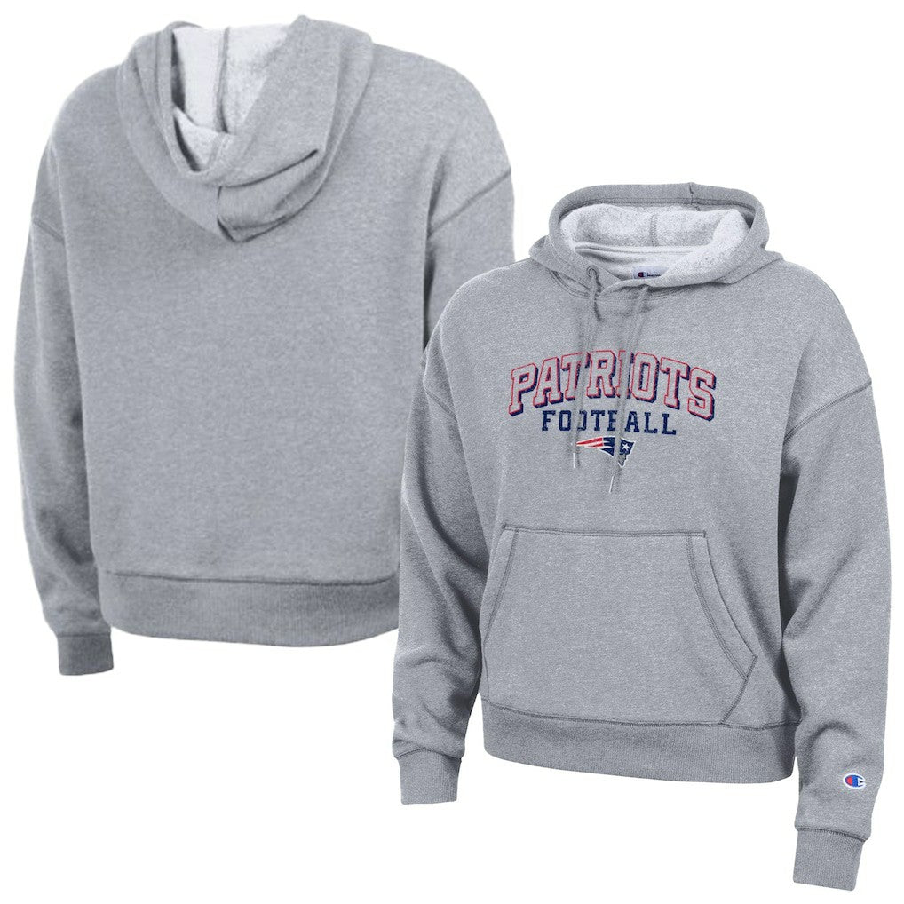 New England Patriots Champion Women's Triumph Tri-Blend Hoodie - Gray for sale