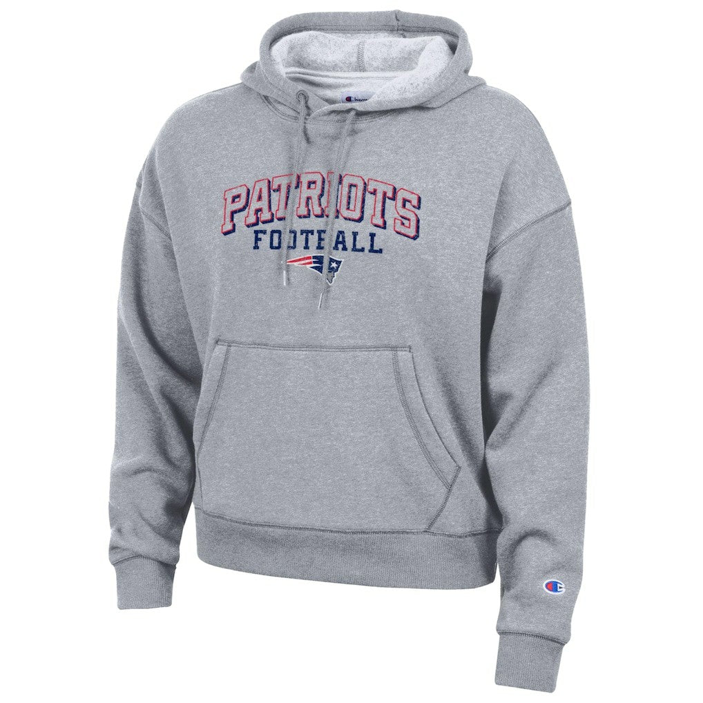 New England Patriots Champion Women's Triumph Tri-Blend Hoodie - Gray for sale