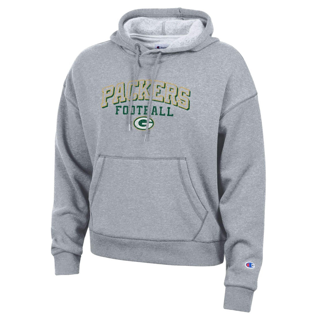 Green Bay Packers Champion Women's Triumph Tri-Blend Hoodie - Gray for sale