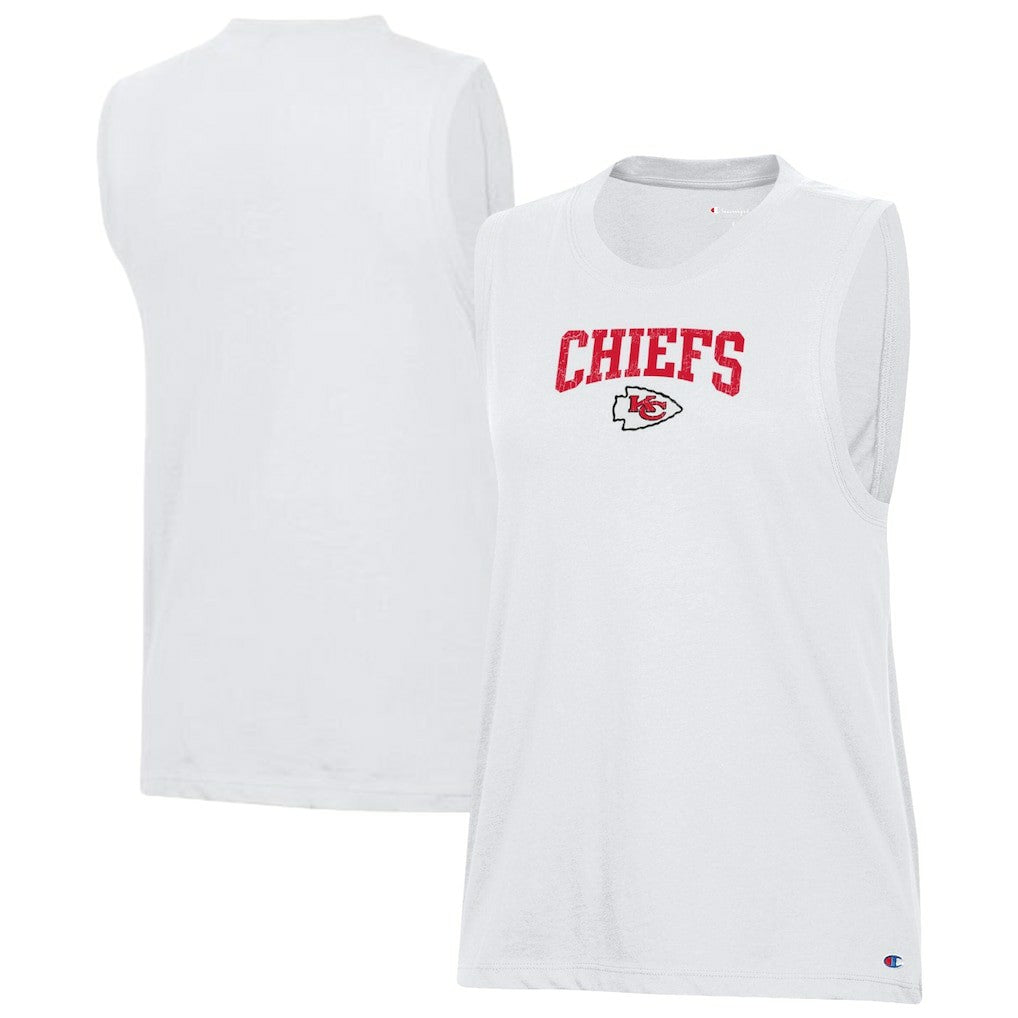 Kansas City Chiefs Champion Women's Muscle Tank Top - White cheap