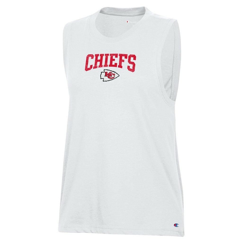 Kansas City Chiefs Champion Women's Muscle Tank Top - White cheap