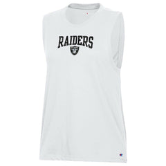 Las Vegas Raiders Champion Women's Muscle Tank Top - White sale