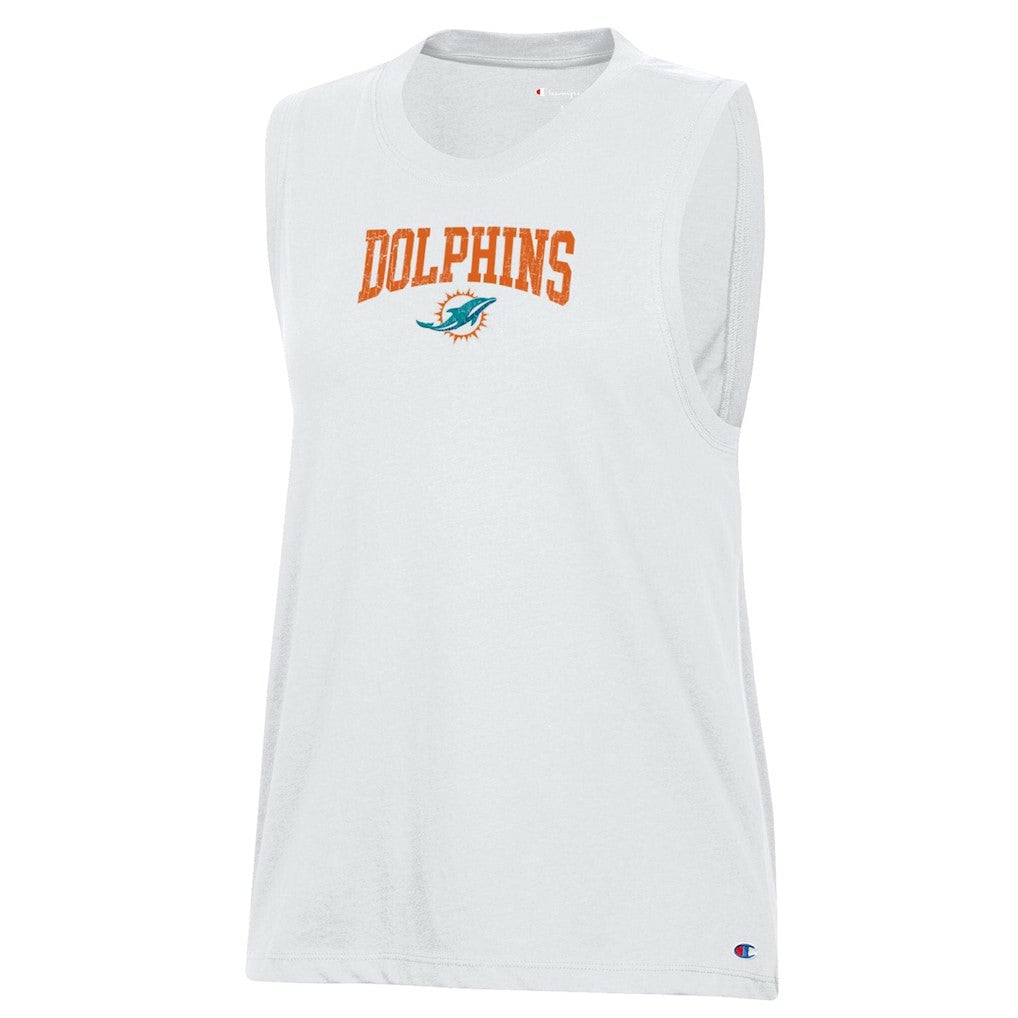 Miami Dolphins Champion Women's Muscle Tank Top - White online
