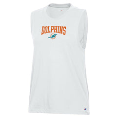 Miami Dolphins Champion Women's Muscle Tank Top - White online