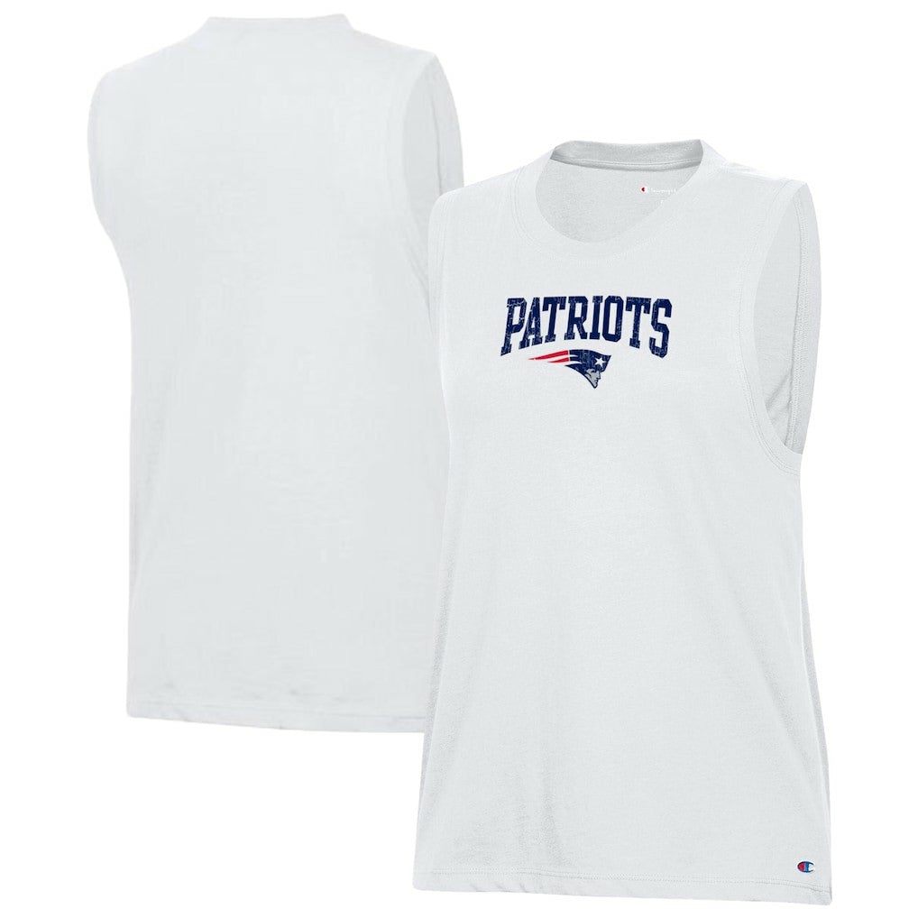 New England Patriots Champion Women's Muscle Tank Top - White for sale