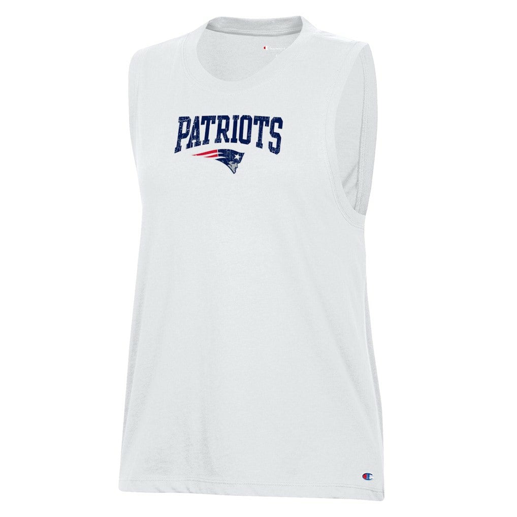 New England Patriots Champion Women's Muscle Tank Top - White for sale