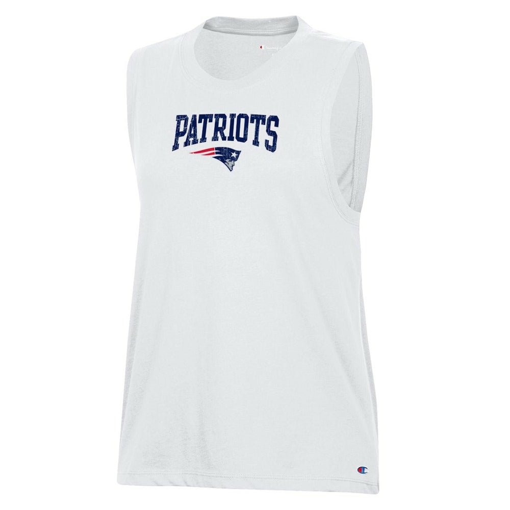 New England Patriots Champion Women's Muscle Tank Top - White for sale