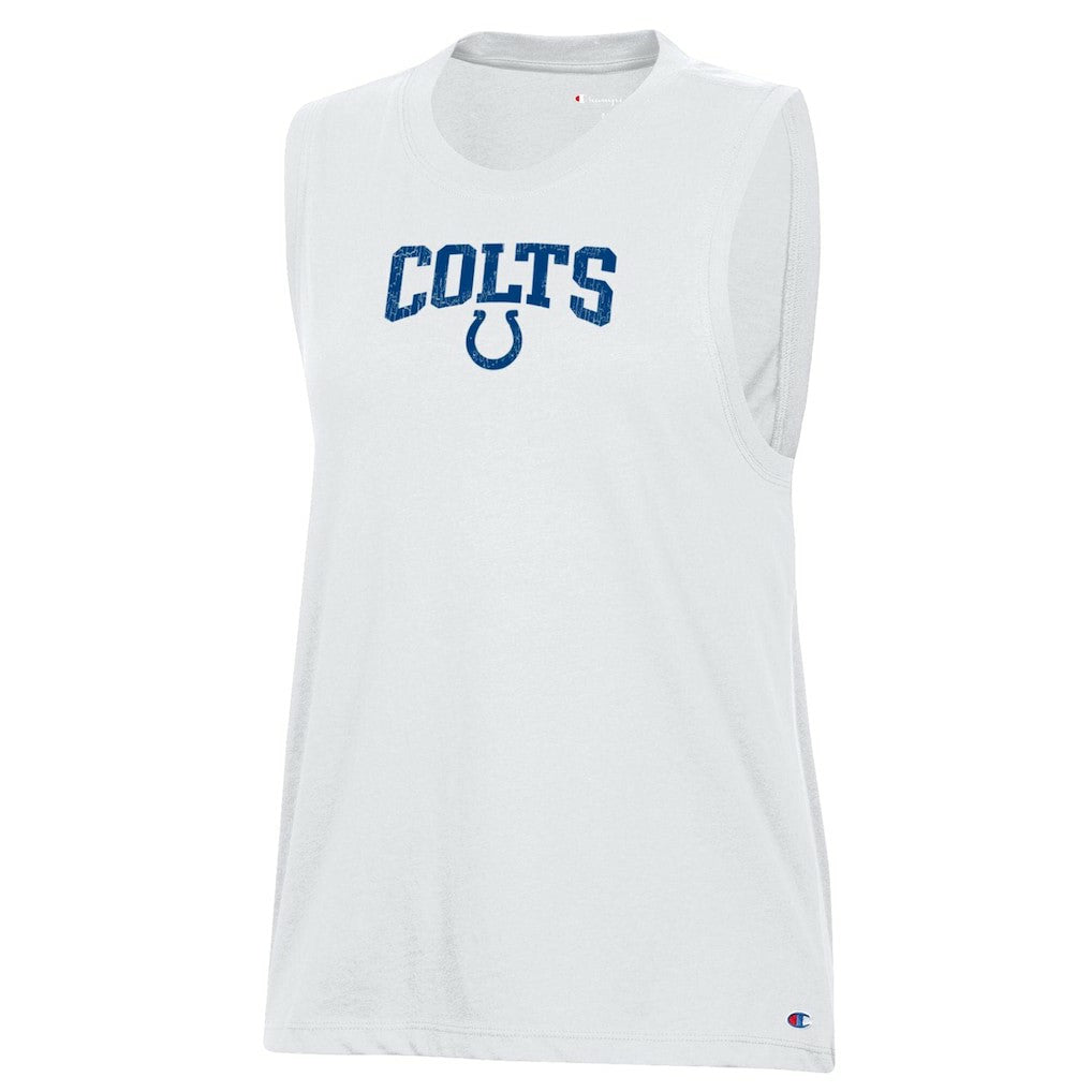 Indianapolis Colts Champion Women's Muscle Tank Top - White on sale