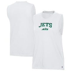 New York Jets Champion Women's Muscle Tank Top - White cheap
