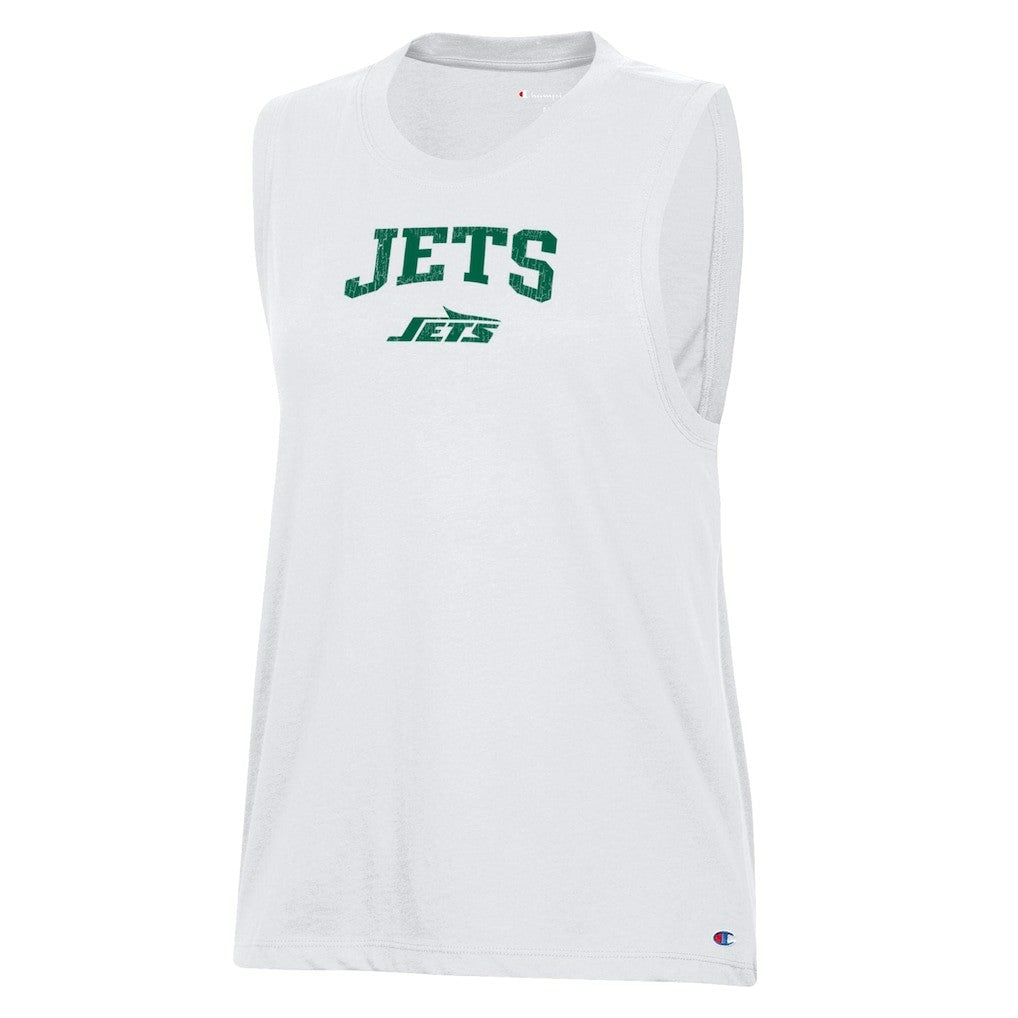 New York Jets Champion Women's Muscle Tank Top - White cheap