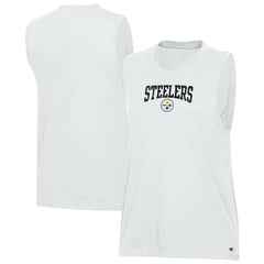 Pittsburgh Steelers Champion Women's Muscle Tank Top - White discount