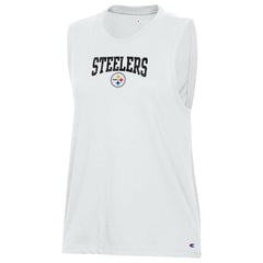 Pittsburgh Steelers Champion Women's Muscle Tank Top - White discount