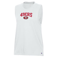 San Francisco 49ers Champion Women's Muscle Tank Top - White cheap