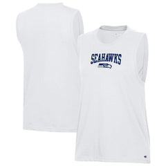 Seattle Seahawks Champion Women's Muscle Tank Top - White on sale