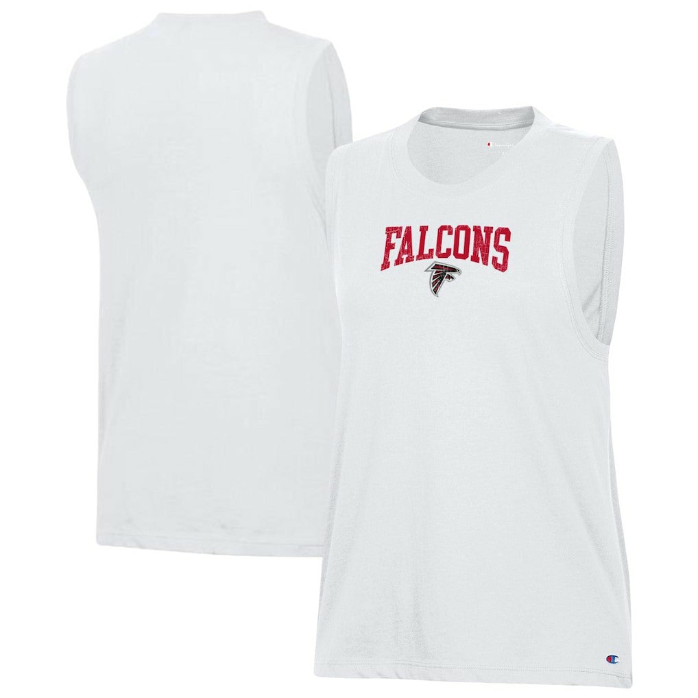 Atlanta Falcons Champion Women's Muscle Tank Top - White for sale