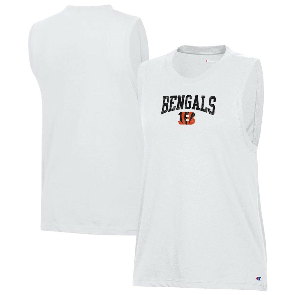 Cincinnati Bengals Champion Women's Muscle Tank Top - White online