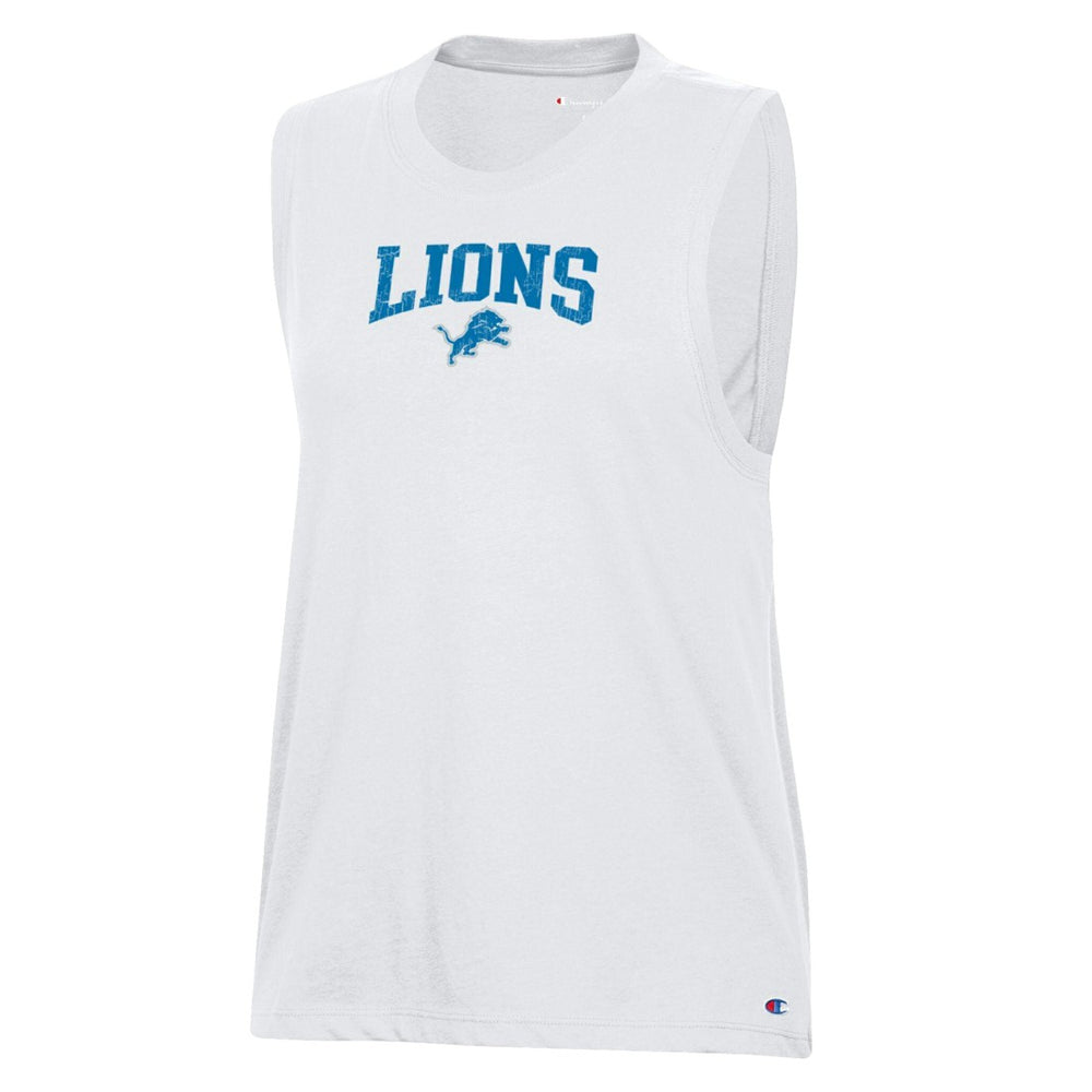 Detroit Lions Champion Women's Muscle Tank Top - White for sale