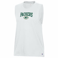 Green Bay Packers Champion Women's Muscle Tank Top - White sale