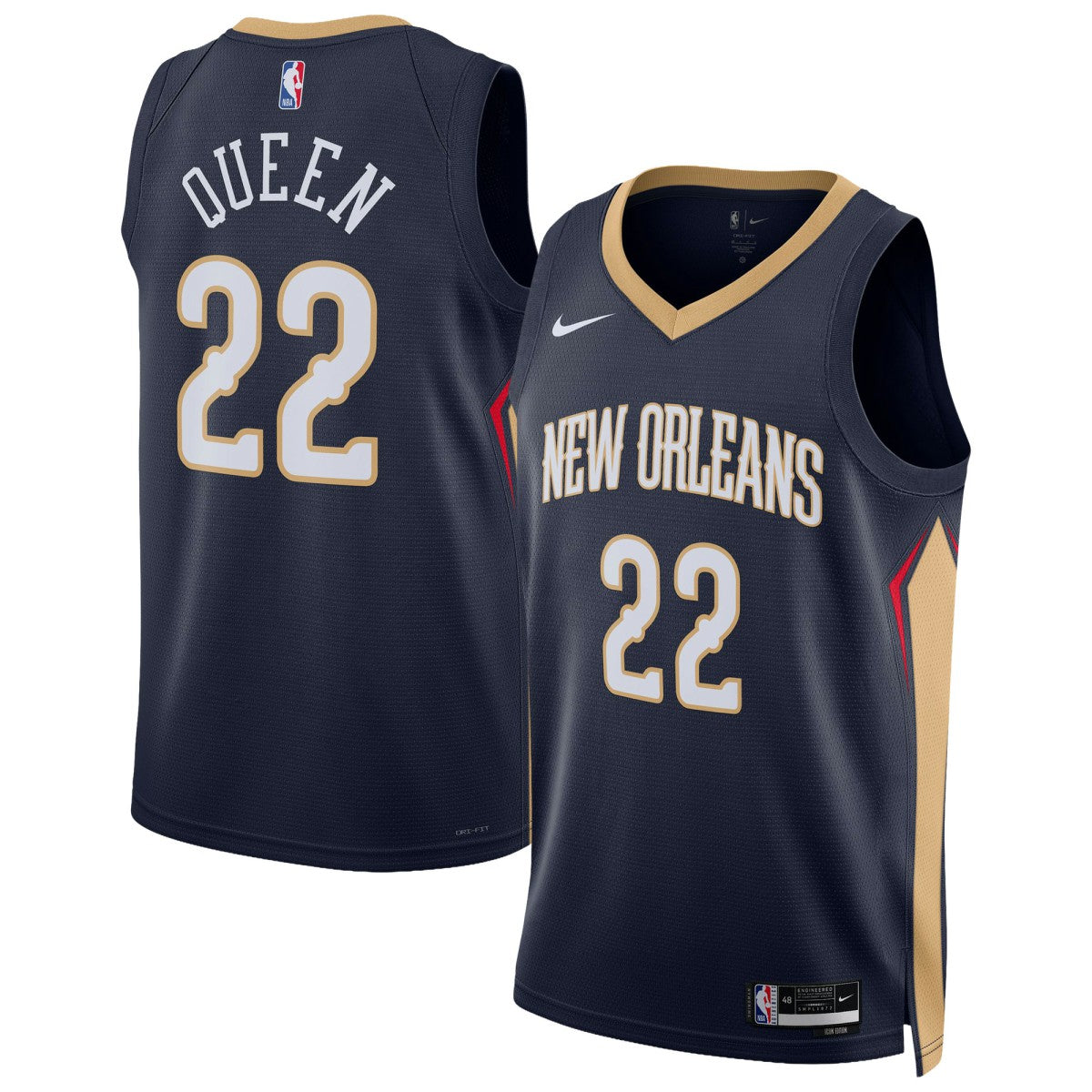 Derik Queen New Orleans Pelicans Unisex Swingman Jersey - Icon Edition - Navy | Nike for sale