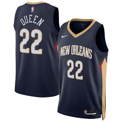 Derik Queen New Orleans Pelicans Unisex Swingman Jersey - Icon Edition - Navy | Nike for sale