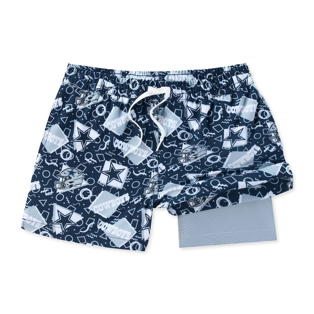 Dallas Cowboys Chubbies Game Day Fit Classic Lined Swim Trunks - Navy on sale