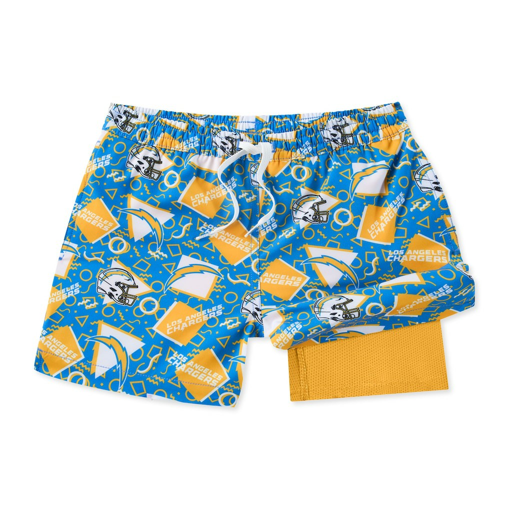 Los Angeles Chargers Chubbies Game Day Fit Classic Lined Swim Trunks - Blue sale