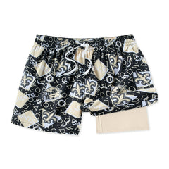 New Orleans Saints Chubbies Game Day Fit Classic Lined Swim Trunks - Black outlet