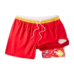 Kansas City Chiefs Chubbies The Secret Lined Swim Trunks - Red discount