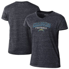 Los Angeles Chargers Champion Women's Triumph Tri-Blend V-Neck T-Shirt - Black discount