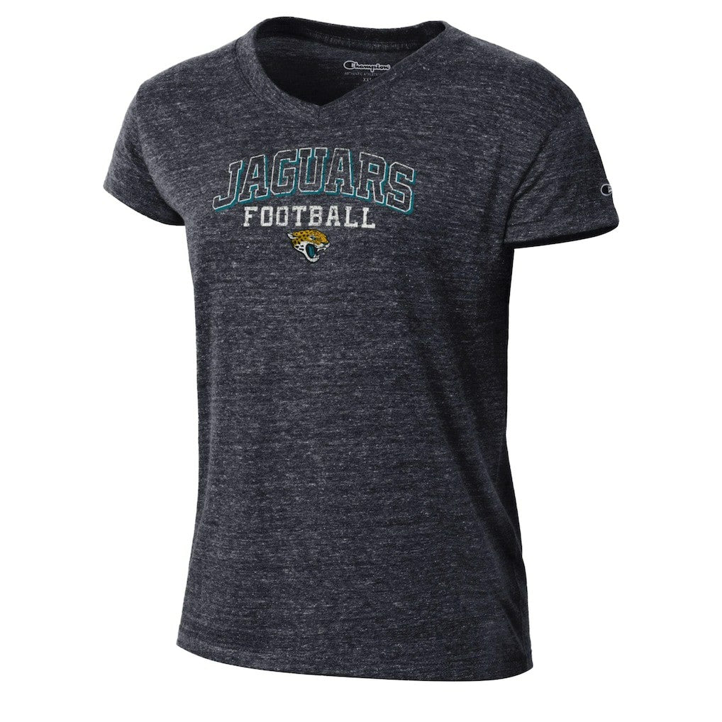 Jacksonville Jaguars Champion Women's Triumph Tri-Blend V-Neck T-Shirt - Black cheap