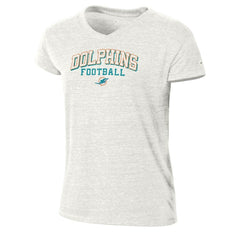 Miami Dolphins Champion Women's Triumph Tri-Blend V-Neck T-Shirt - White cheap