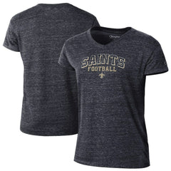 New Orleans Saints Champion Women's Triumph Tri-Blend V-Neck T-Shirt - Black online