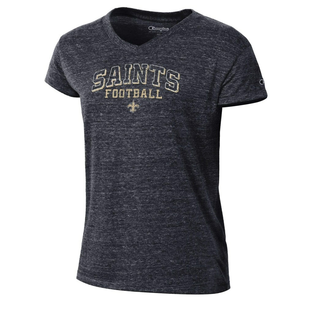 New Orleans Saints Champion Women's Triumph Tri-Blend V-Neck T-Shirt - Black online