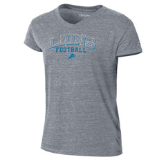 Detroit Lions Champion Women's Triumph Tri-Blend V-Neck T-Shirt - Heather Gray discount