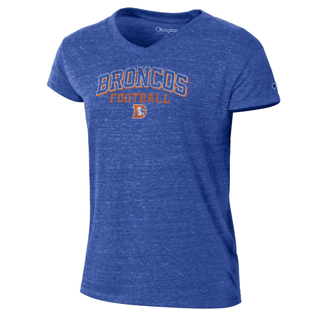 Denver Broncos Champion Women's Triumph Tri-Blend V-Neck T-Shirt - Royal online