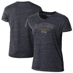 Baltimore Ravens Champion Women's Triumph Tri-Blend V-Neck T-Shirt - Black for sale