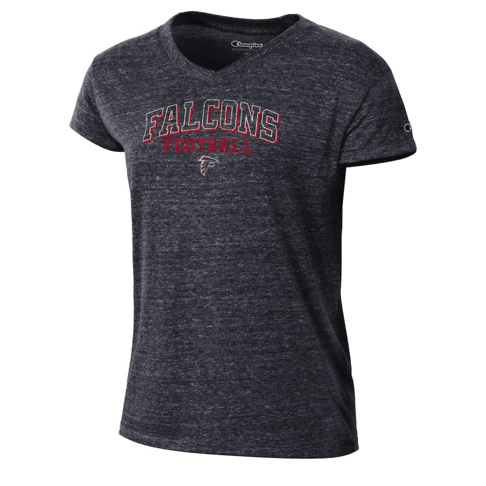 Atlanta Falcons Champion Women's Triumph Tri-Blend V-Neck T-Shirt - Black cheap