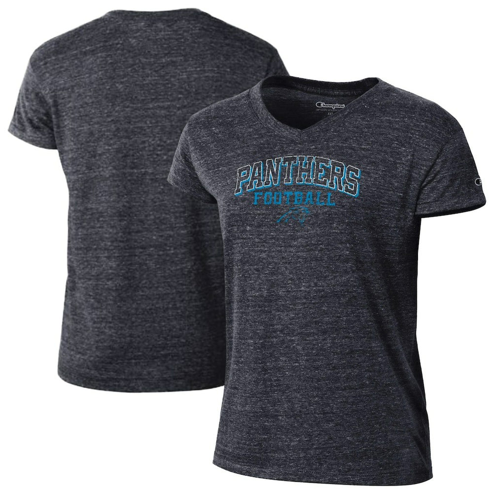 Carolina Panthers Champion Women's Triumph Tri-Blend V-Neck T-Shirt - Black online