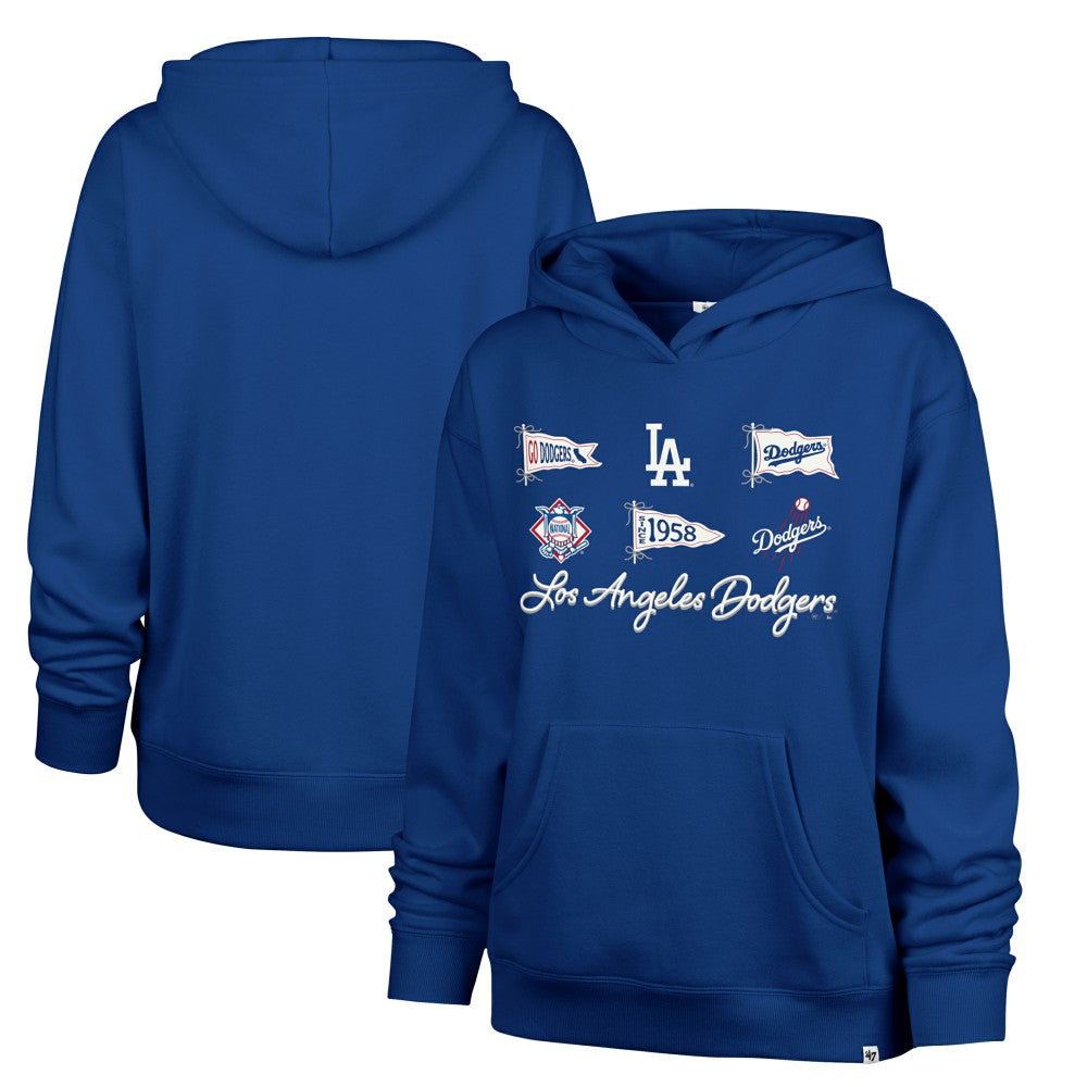 Los Angeles Dodgers Women's Bow & Banners Naomi Hoodie - Royal | 47 brand