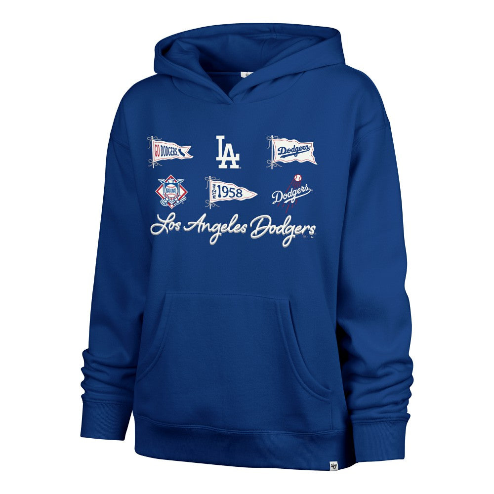 Los Angeles Dodgers Women's Bow & Banners Naomi Hoodie - Royal | 47 brand